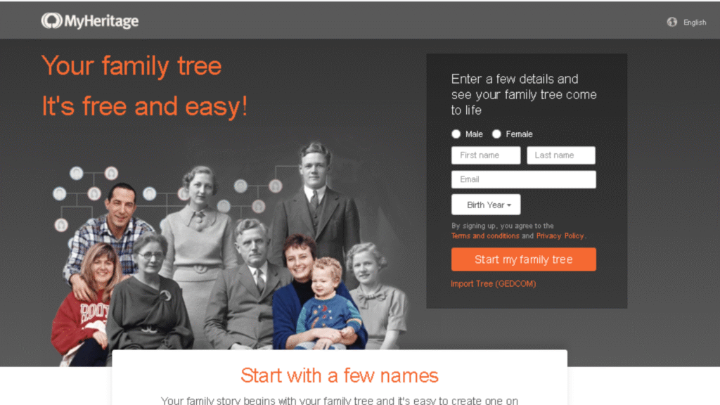 MyHeritage Genealogy Software.