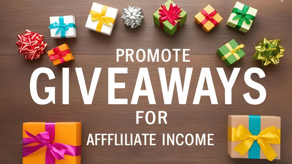 Promote Giveaways for Affiliate Income