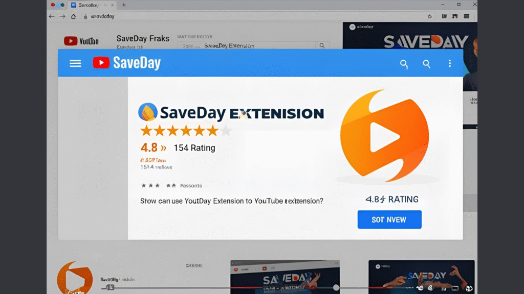 SaveDay Rating  YouTube Video Extension.