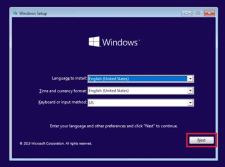 select language