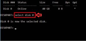 disk 0