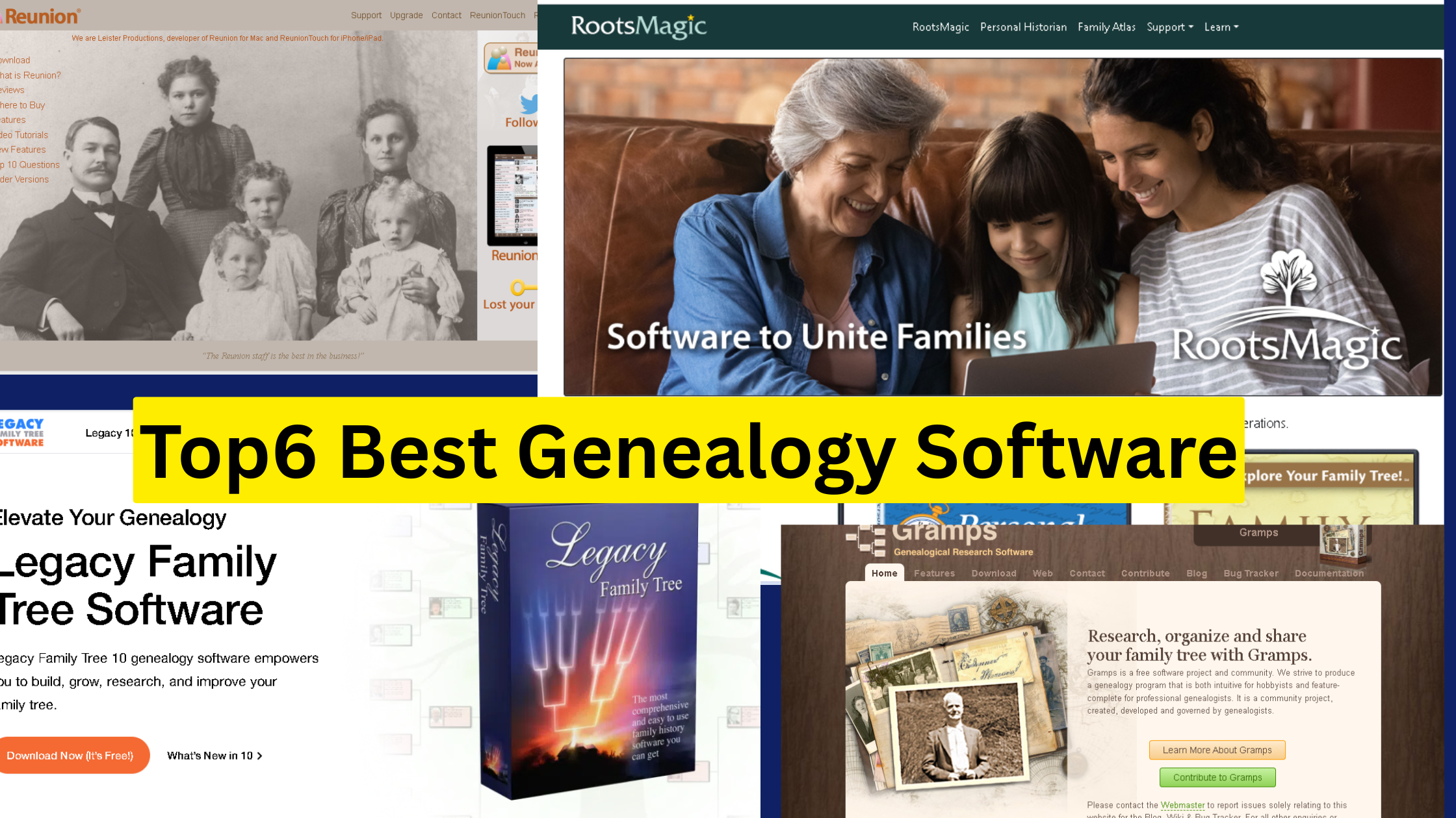 Top6 best Genealogy Software.